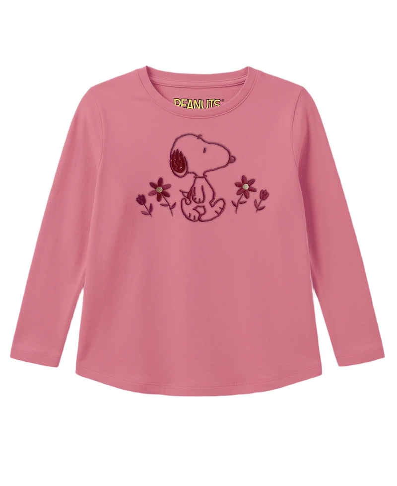 Kate Mack Girls' 7-16 Snoopy Long-Sleeve T-Shirt