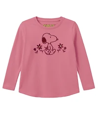 Kate Mack Girls' 7-16 Snoopy Long-Sleeve T-Shirt