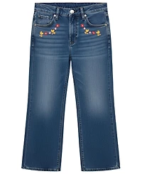 Kate Mack Girls' 2T-6X Snoopy Print Long-Sleeve Top and Denim Pants, 2-Piece Set