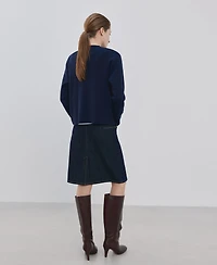 Mango Women's Round-Neck Knitted Sweater