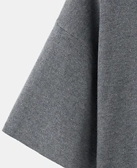 Mango Women's Oversize Short Sleeve Sweater