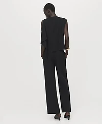 Mango Women's Asymmetrical Neckline Blouse