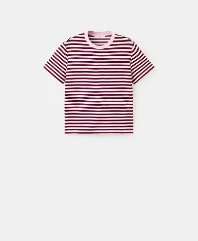 Mango Women's Striped Short-Sleeved T-Shirt
