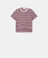 Mango Women's Striped Short-Sleeved T-Shirt