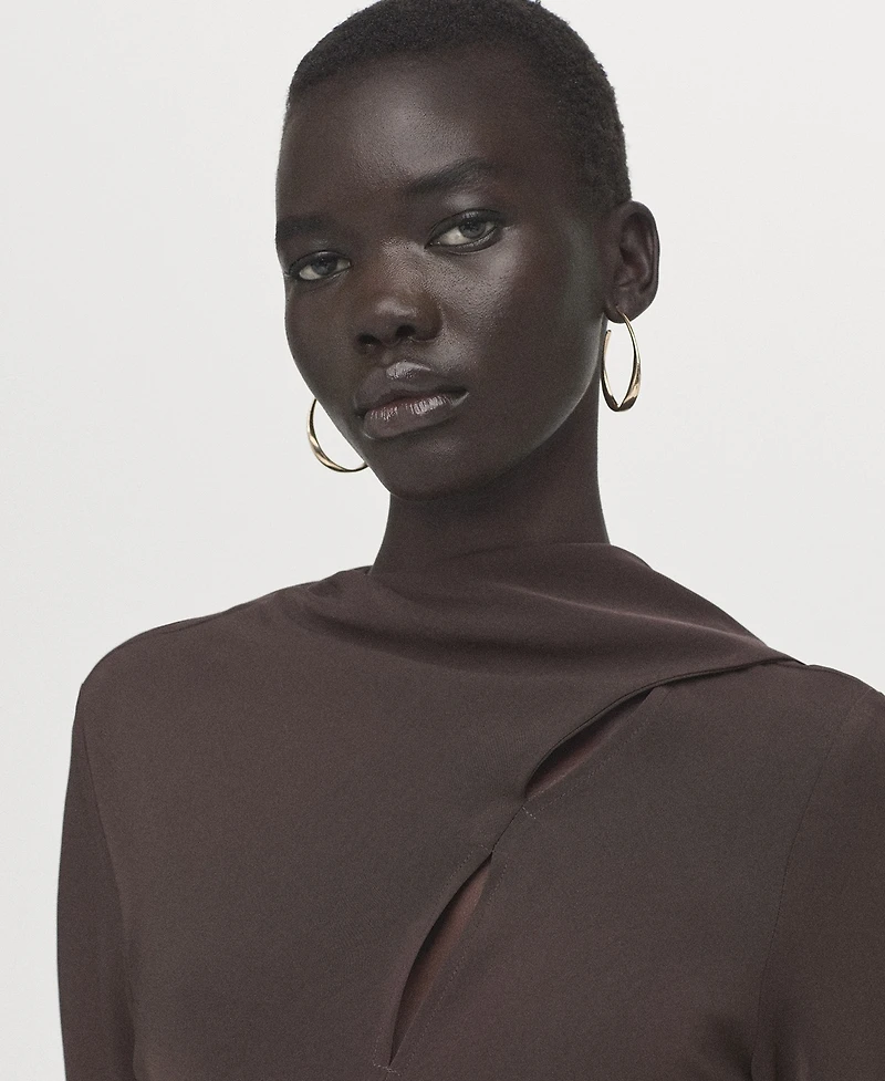 Mango Women's A-Line Foulard Dress