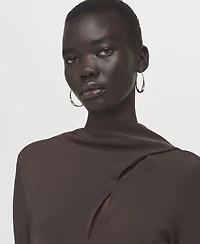 Mango Women's A-Line Foulard Dress