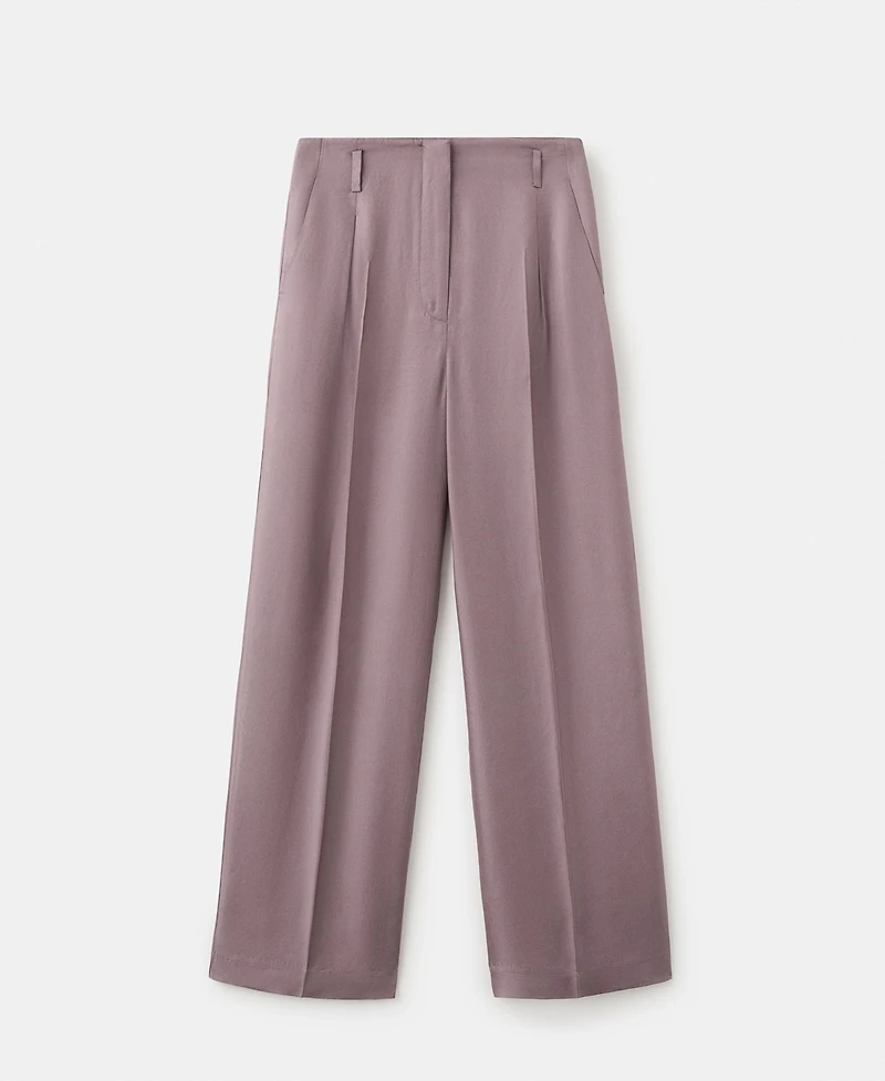 Mango Women's Straight Mid-Rise Pants