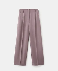 Mango Women's Straight Mid-Rise Pants