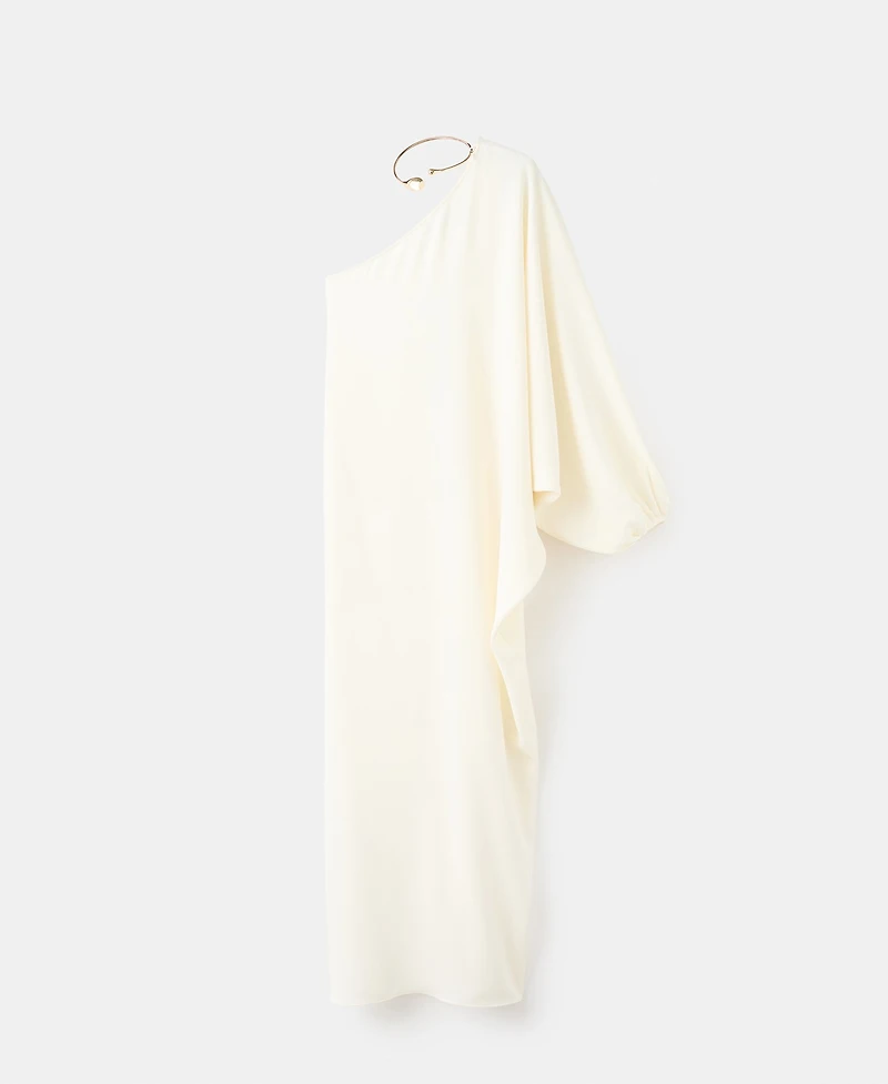 Mango Women's Puffed Sleeve Collared Dress