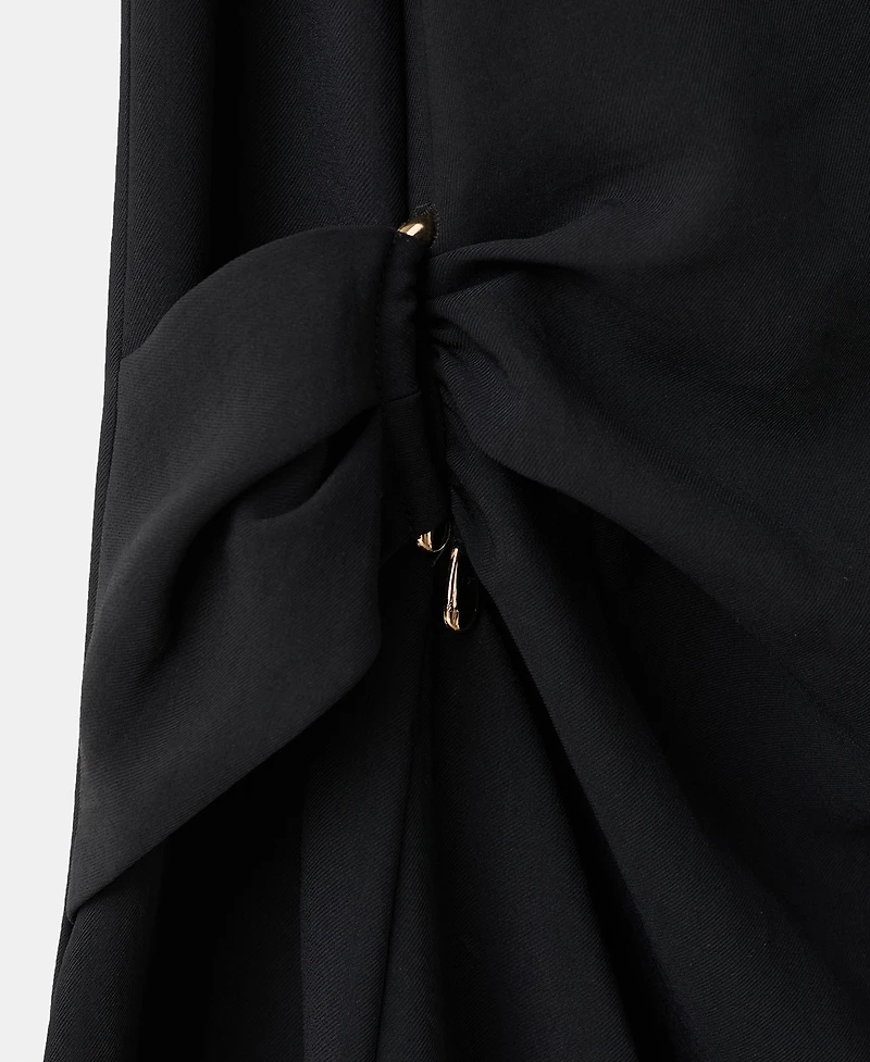 Mango Women's Short Asymmetrical Sleeve Dress