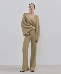 Mango Women's Mid-Rise Knitted Pants