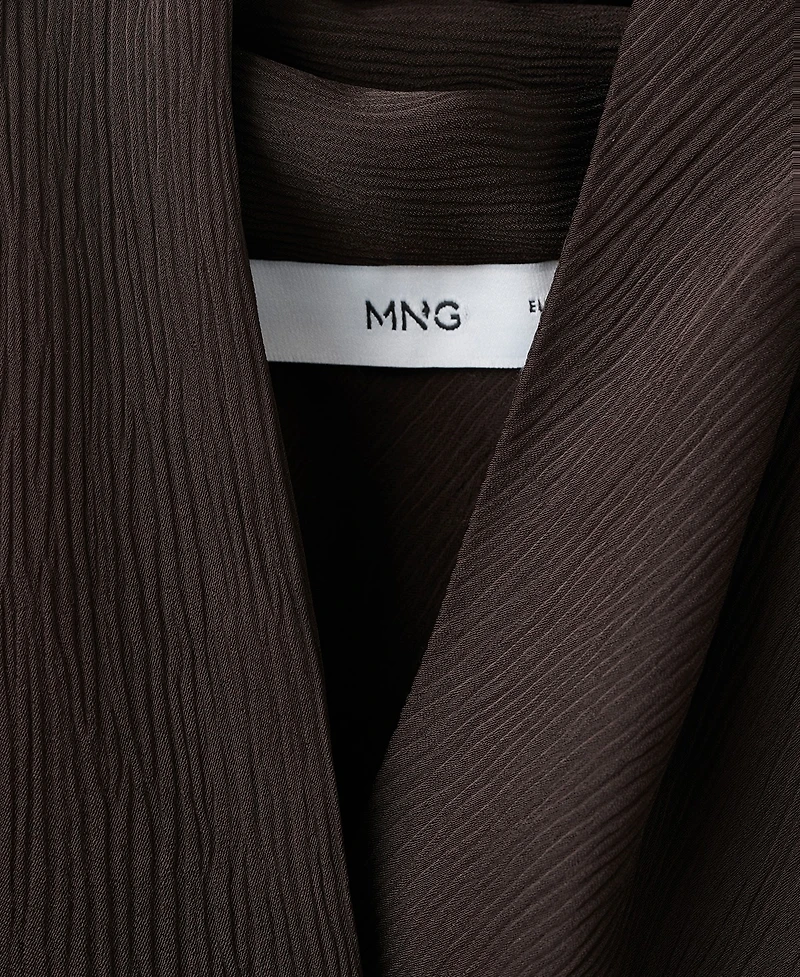 Mango Women's Scarf Neck Top