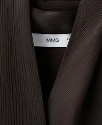 Mango Women's Scarf Neck Top