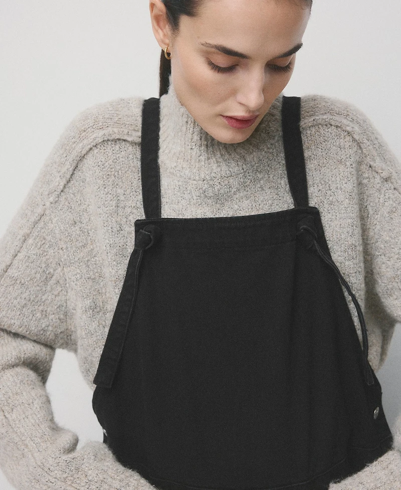 Mango Women's Maternity Denim Dungarees