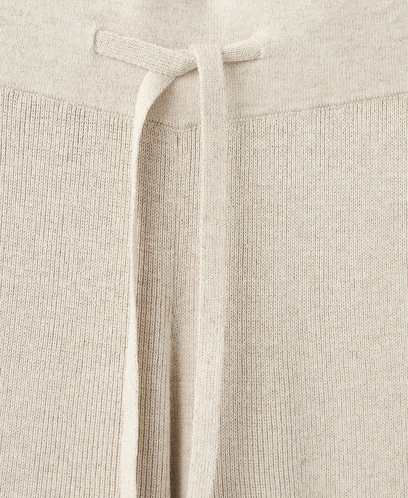 Mango Women's Fluid Cotton-Linen Woven Pants