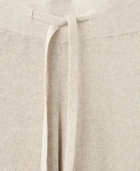 Mango Women's Fluid Cotton-Linen Woven Pants