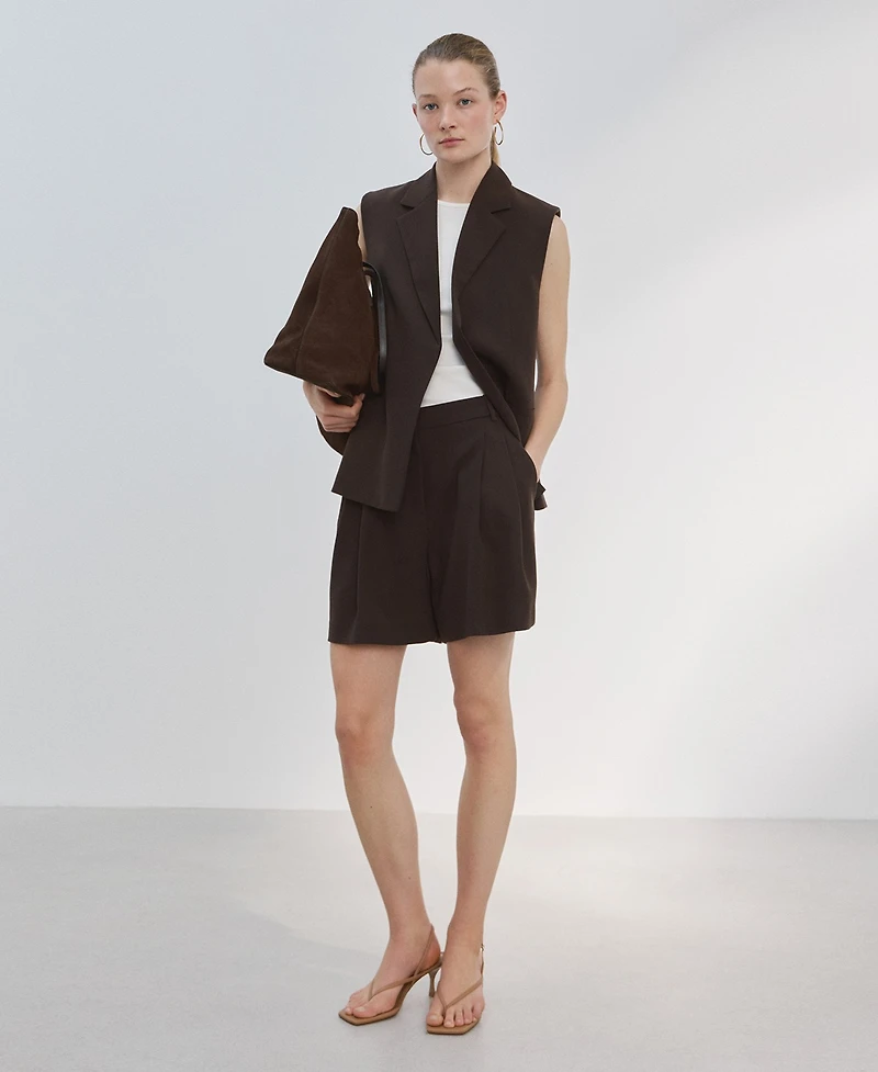 Mango Women's Lapels Suit Vest