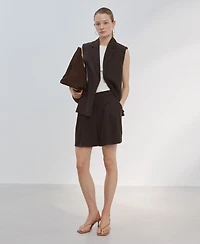 Mango Women's Lapels Suit Vest