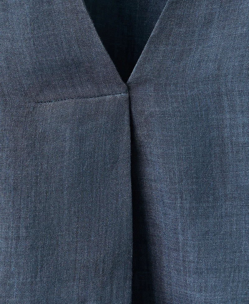 Mango Women's Ramie Overdyed Effect Kaftan