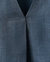 Mango Women's Ramie Overdyed Effect Kaftan