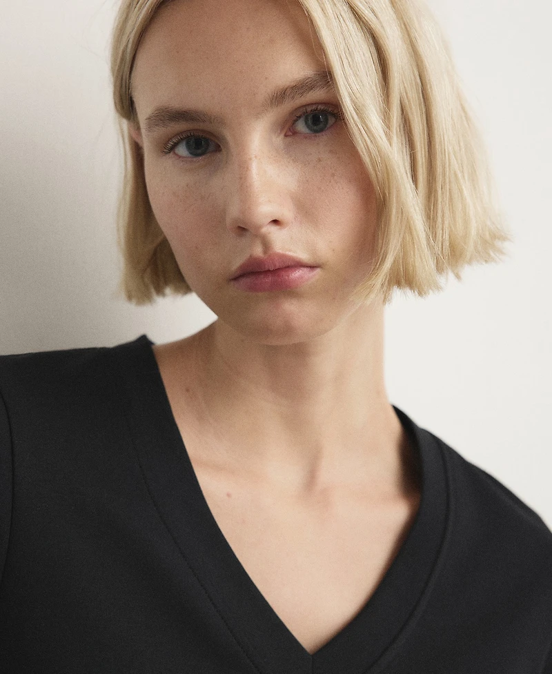 Mango Women's Cotton Short-Sleeved Pajama T-Shirt