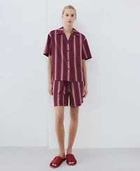 Mango Women's Striped Pajama Shorts