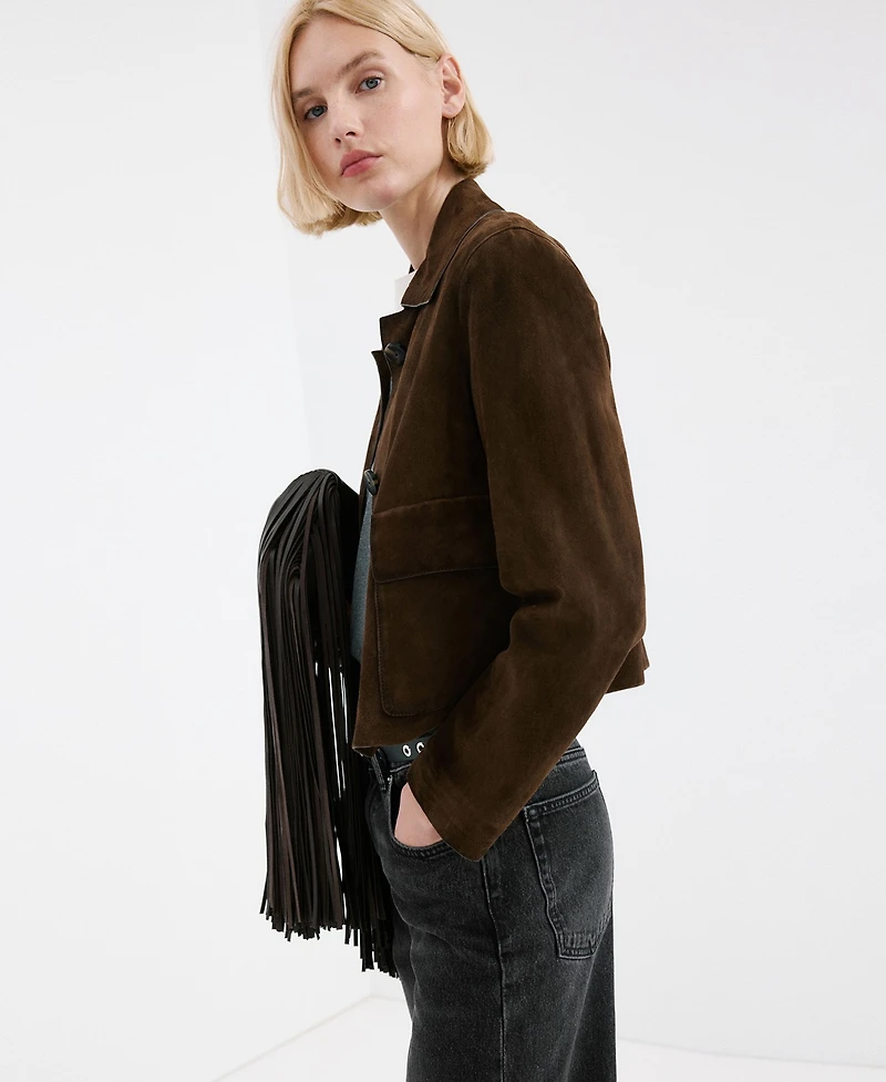 Mango Women's Straight Low-Waist Jeans