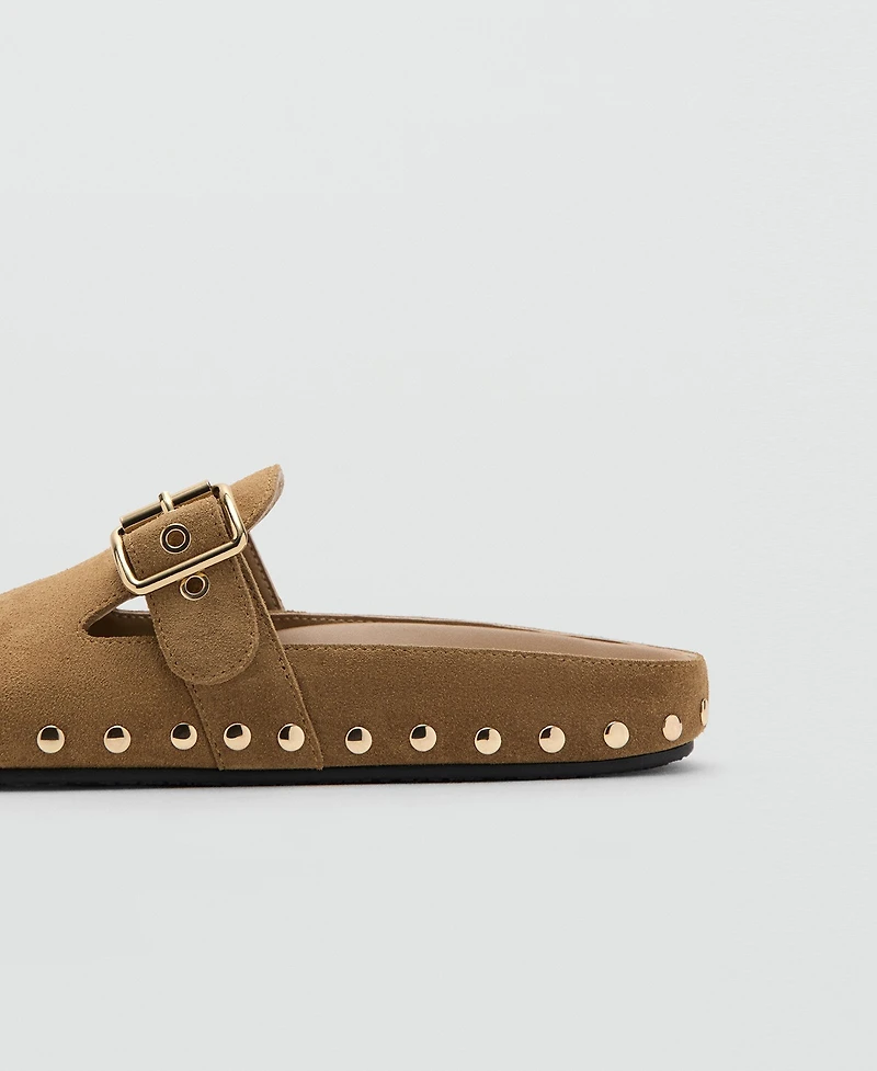 Mango Women's Studded Leather Shoes