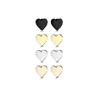 Rebl Jewelry Heart Stud Earrings