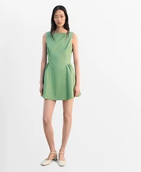 Mango Women's Flared Cotton Dress