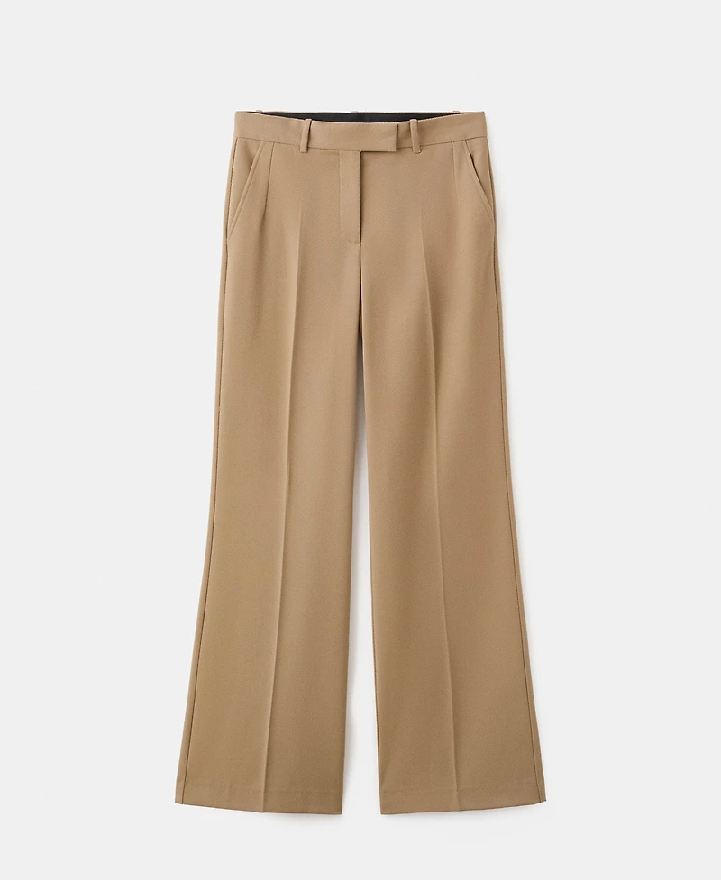 Mango Women's Straight Low-Rise Suit Pants