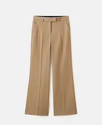 Mango Women's Straight Low-Rise Suit Pants