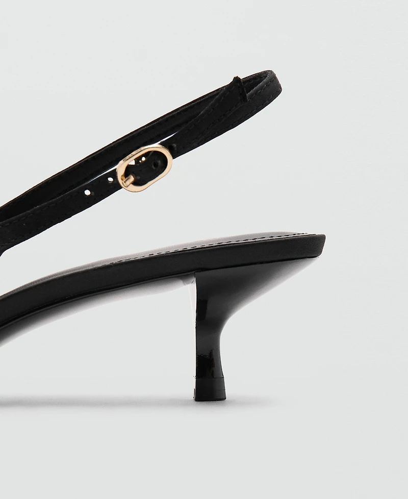 Mango Women's Satin Bow Shoes