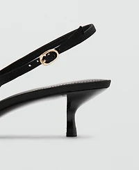 Mango Women's Satin Bow Shoes