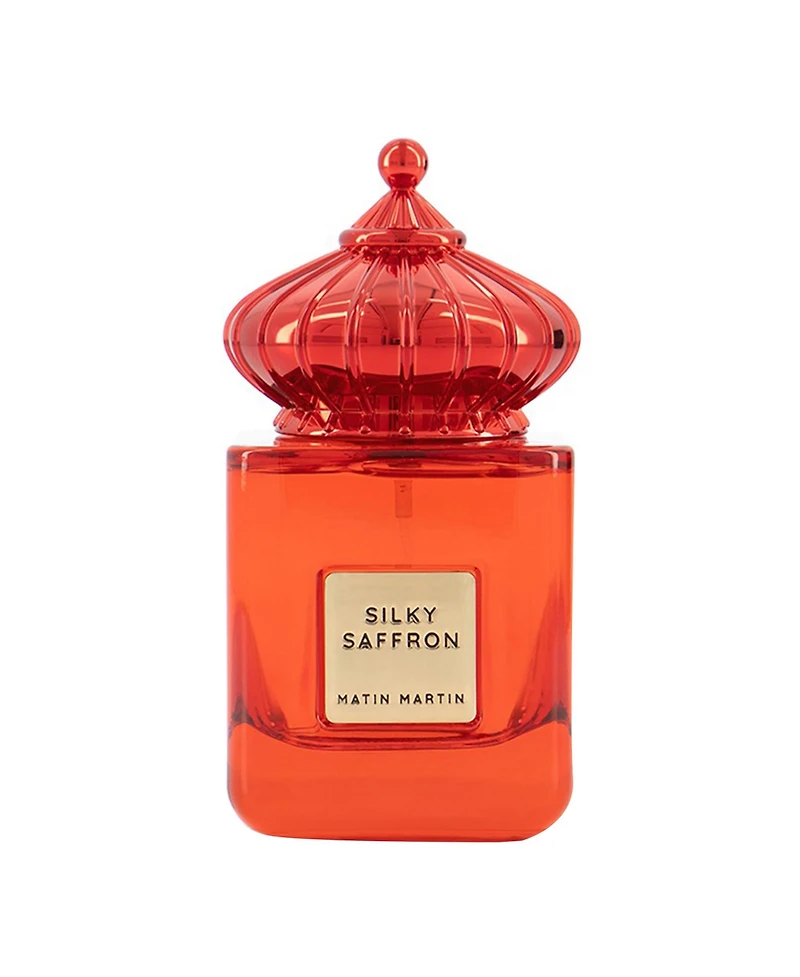 Matin Martin Fragrance Silky - Woody Spicy Unisex Travel Perfume with Saffron and Leather Notes - Perfume for Men - Arabian Perfume for Women