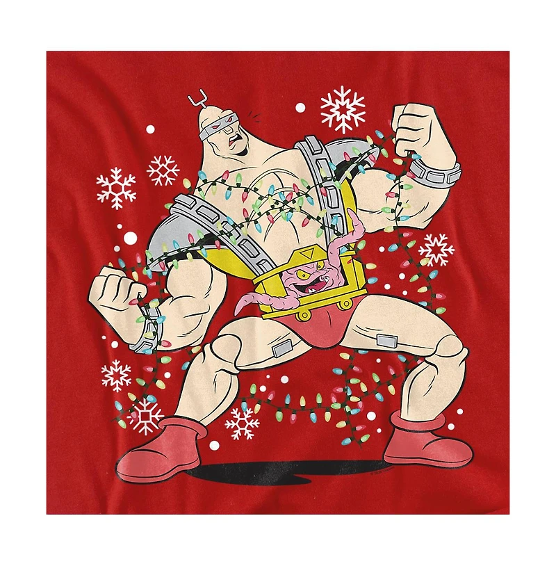 Teenage Mutant Ninja Turtles Men's Robot Krang Christmas Lights T-Shirt