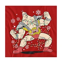Teenage Mutant Ninja Turtles Men's Robot Krang Christmas Lights T-Shirt