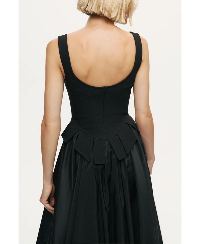 Nocturne Women's Laced Corset Maxi Dress