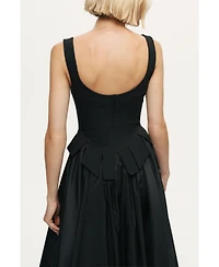 Nocturne Women's Laced Corset Maxi Dress