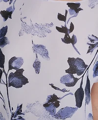 Calvin Klein Petite Crew Neck Short-Sleeve Top