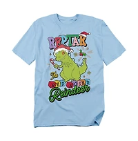 Rugrats Men's Christmas Reptar The Red Nosed Reindeer T-Shirt
