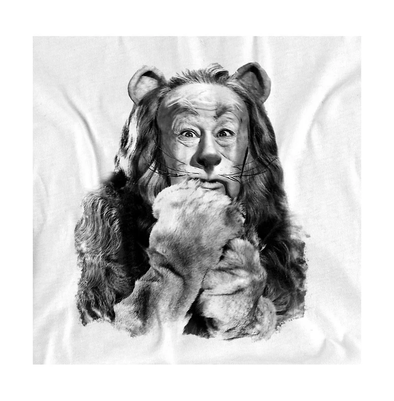 Wizard Of Oz Men's The Cowardly Lion Photograph T-Shirt