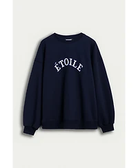Nocturne Women's Woven Text Logo Sweatshirt