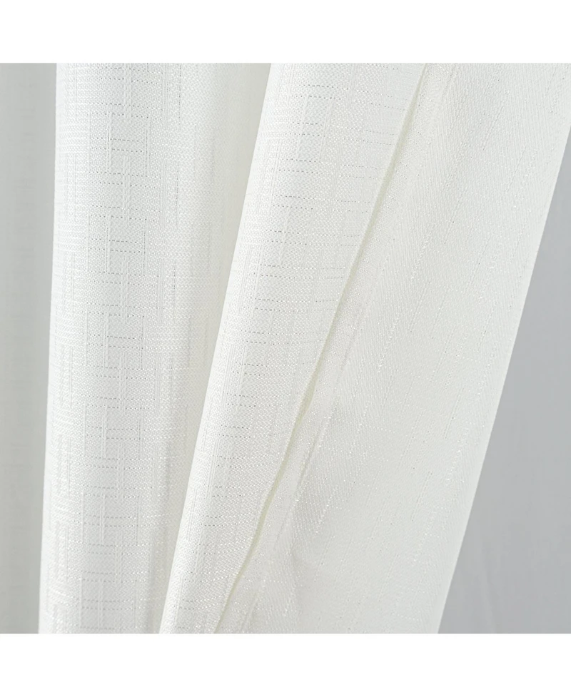 Rt Designers Collection Sedona 100% Polyester 140 Gsm Jacquard Grommet Curtain Panel