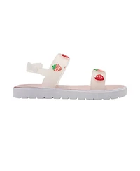 Bebe Girls Pcu sandal with strawberry charms