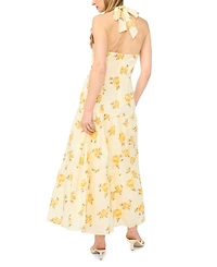 Parker Women's Floral Print Halter Neck Maxi Dress