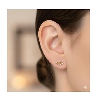 Curata Jewelry Solid 14k Gold 18G Polished Eye Cartilage Piercing Stud