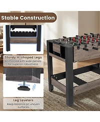 Mecale 49" Combo Game Table with Pool Billiards