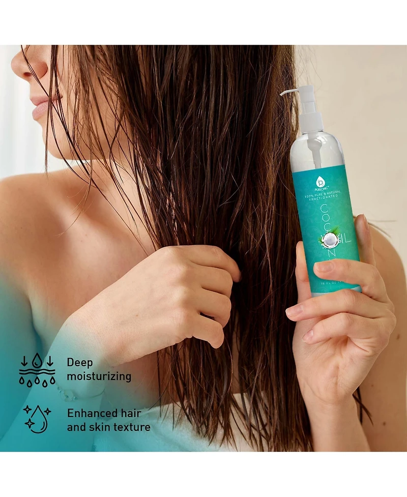 Pursonic Coconut & Castor Oil Beauty Bliss Mother's Day Bundle, 3 Piece Set