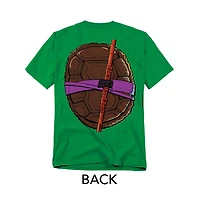 Teenage Mutant Ninja Turtles Big & Tall Mayhem Donatello Shell Front Back T-Shirt